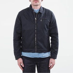 Waxed Canvas Flannel Lined Riders Jacket